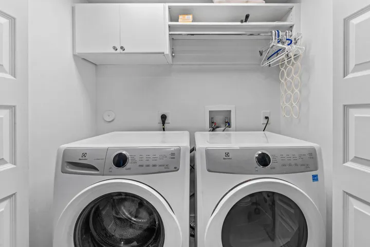 Washer & Dryer inside the residence