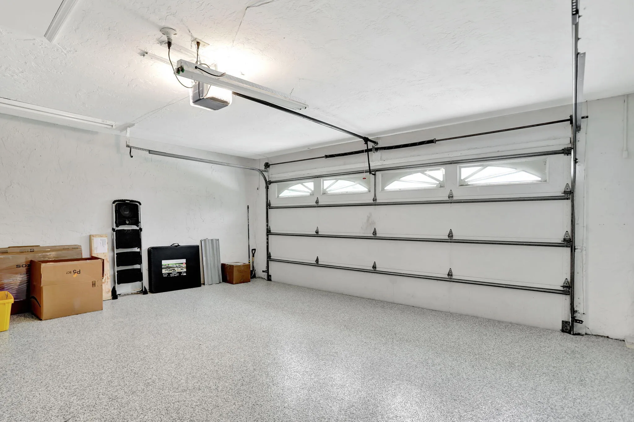 2 Car Garage with Epoxy Floor