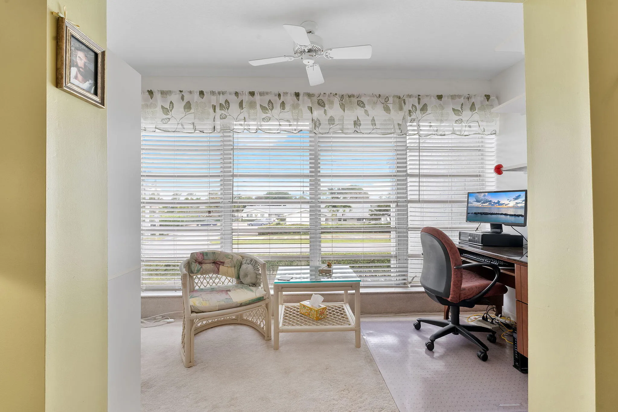 Living room office area