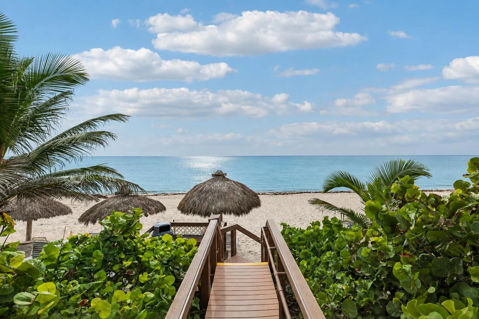 Beach with Tiki Area