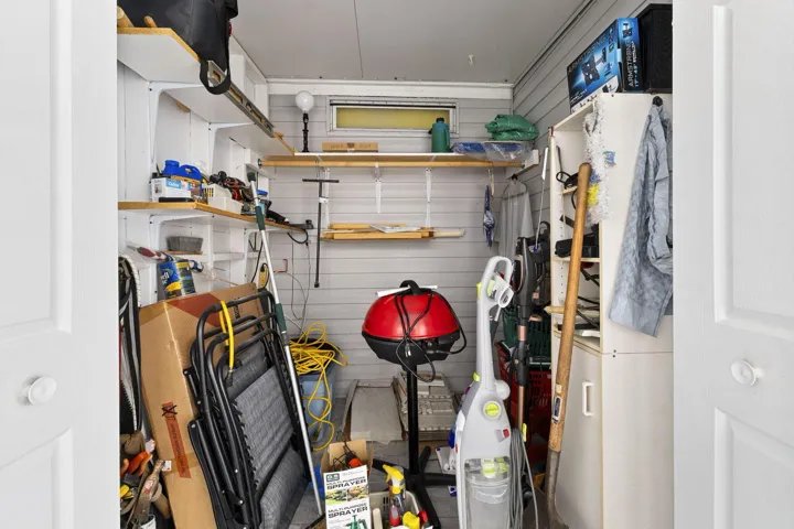 INSIDE STORAGE CLOSET