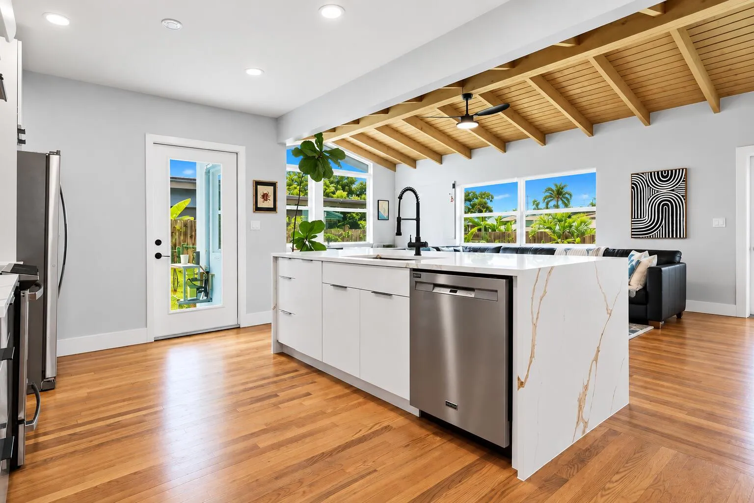 view from kitchen