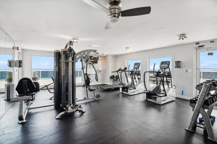 Rooftop Fitness room