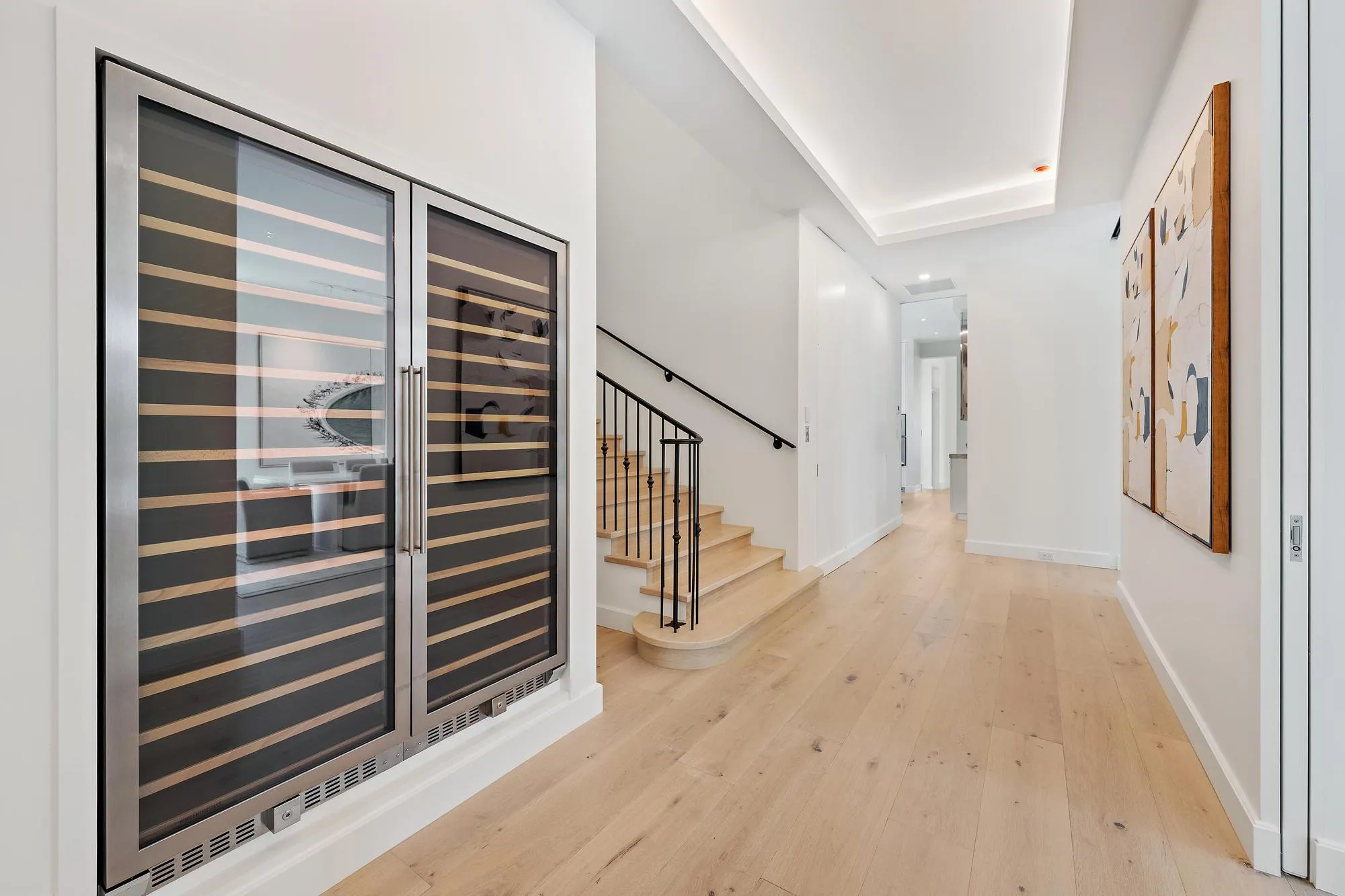 Wine Fridge to Hall