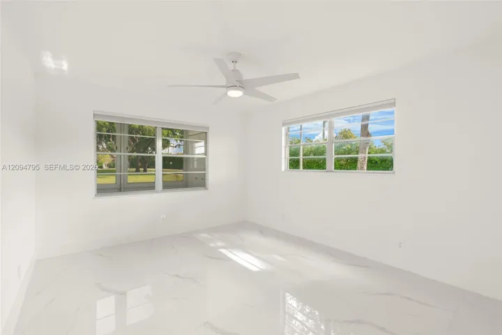 Spacious primary bedroom