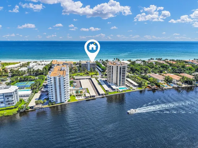 Intracoastal waterway located on the west side of Ocean Blvd.