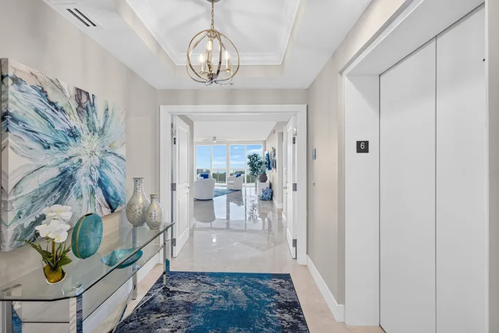 Private elevator delivers convenience of true luxury living.