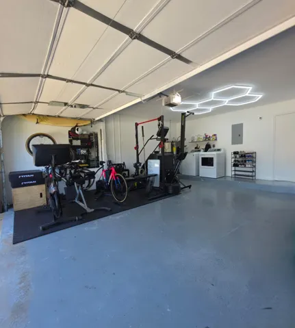 2 Car Garage with Epoxy Floor