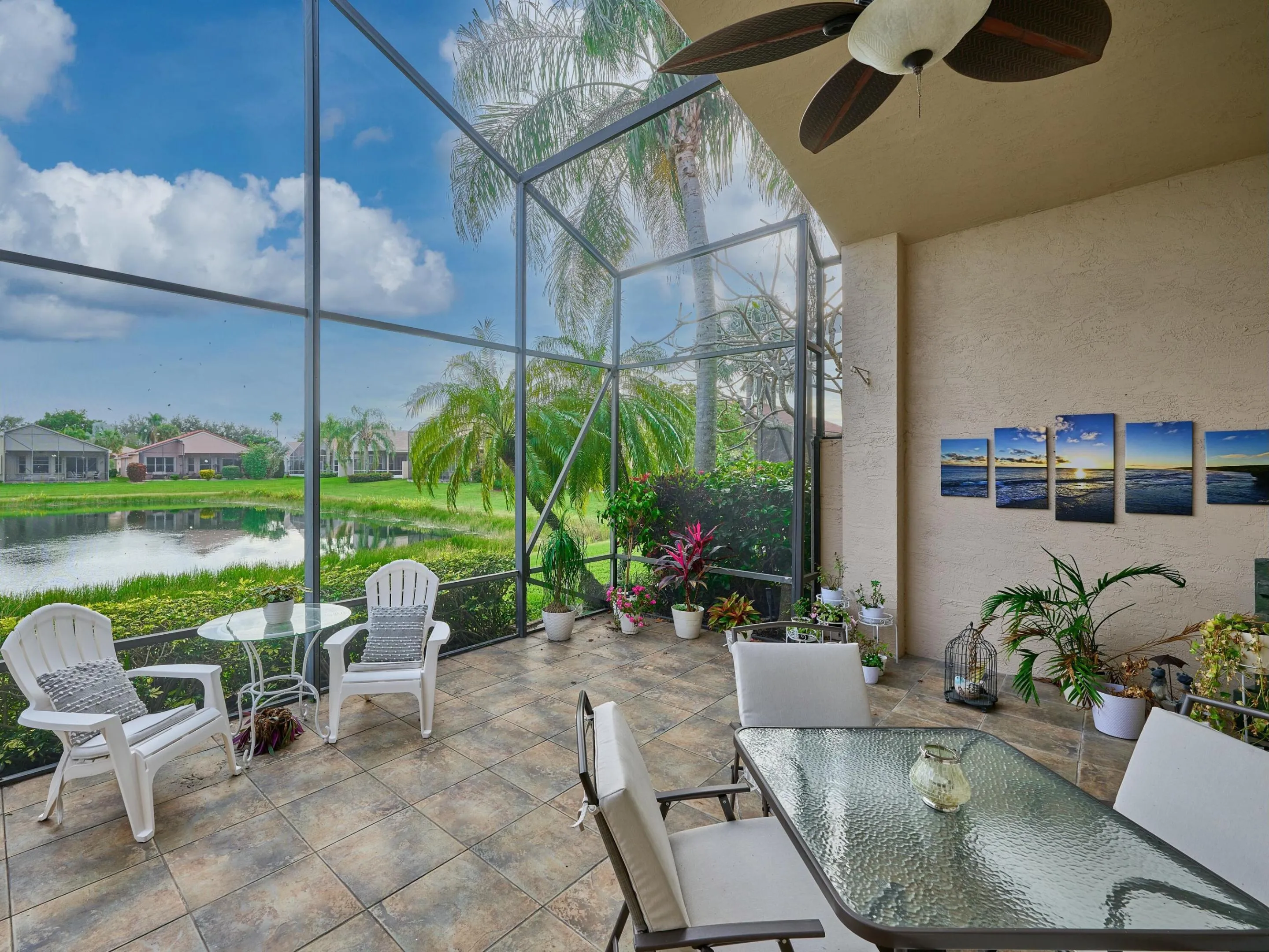 Extended Lanai with Lake Views
