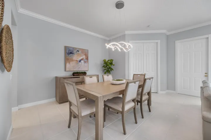 Dining room open to the living room
