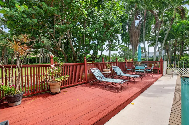 Relax on the tanning deck