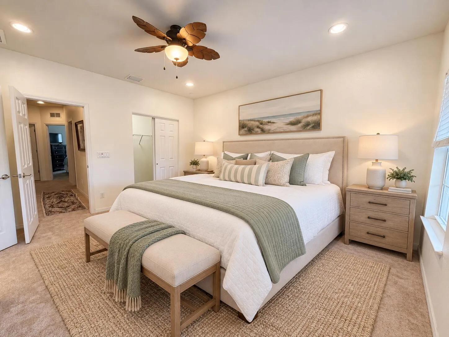 Virtuall Staged Primary/Master Bedroom