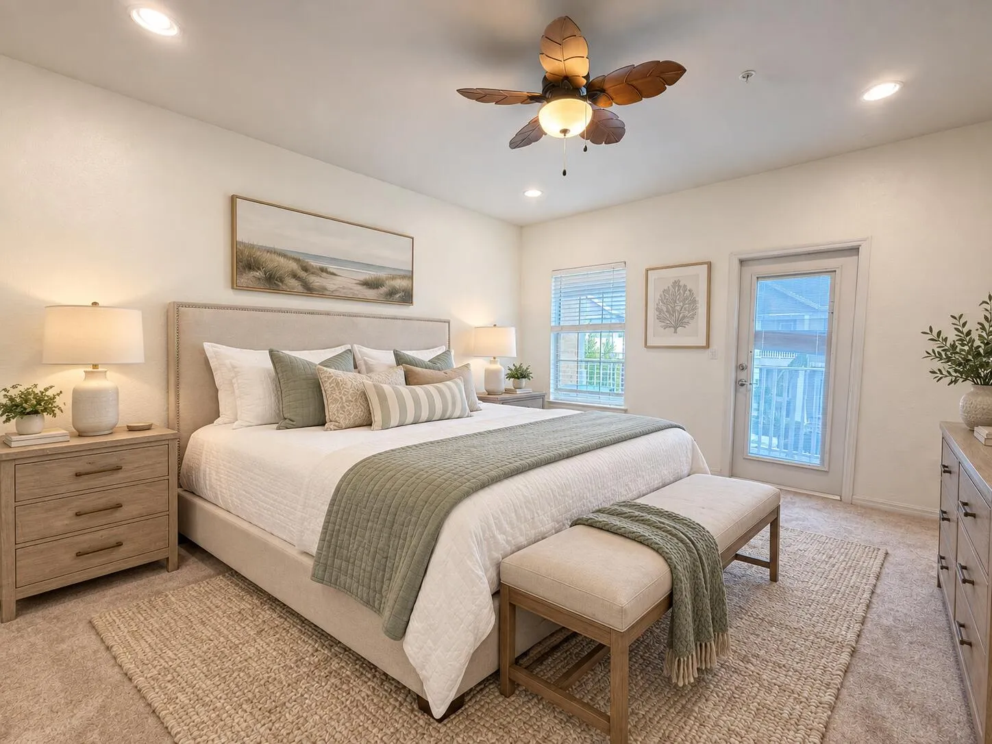 Virtuall Staged Primary/Master Bedroom