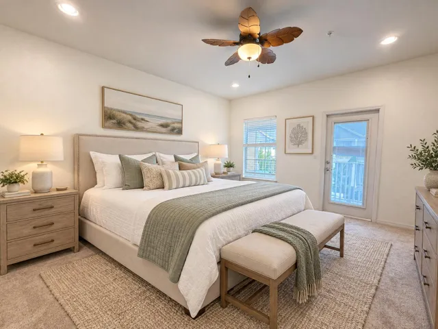 Virtuall Staged Primary/Master Bedroom
