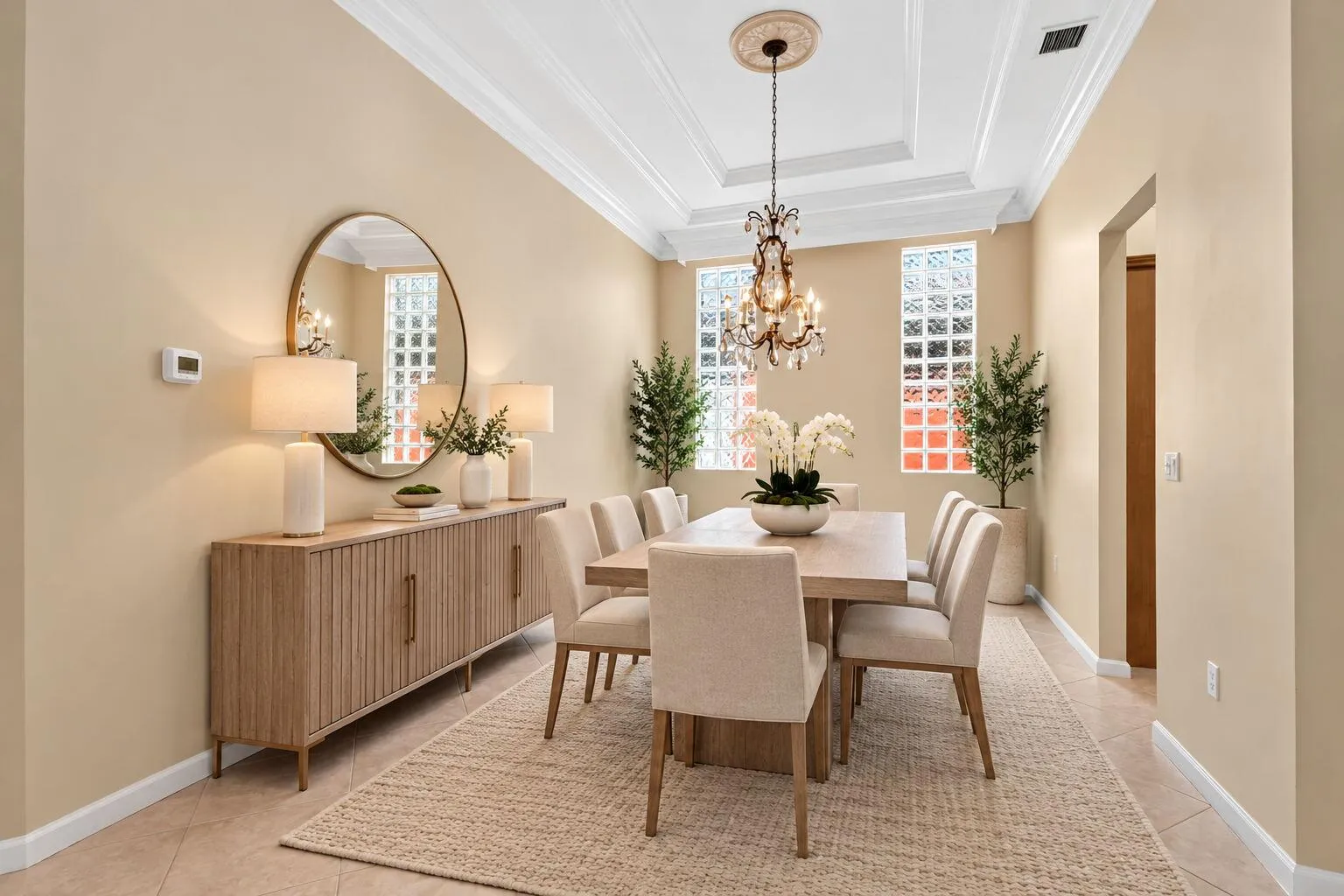 Virtually Staged Dining Room