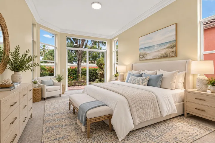 Virtually Staged Primary Bedroom