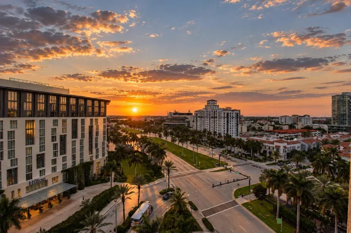 Exquisite Balcony Views at Sunset