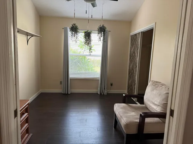Second bedroom/office with double pocket doors