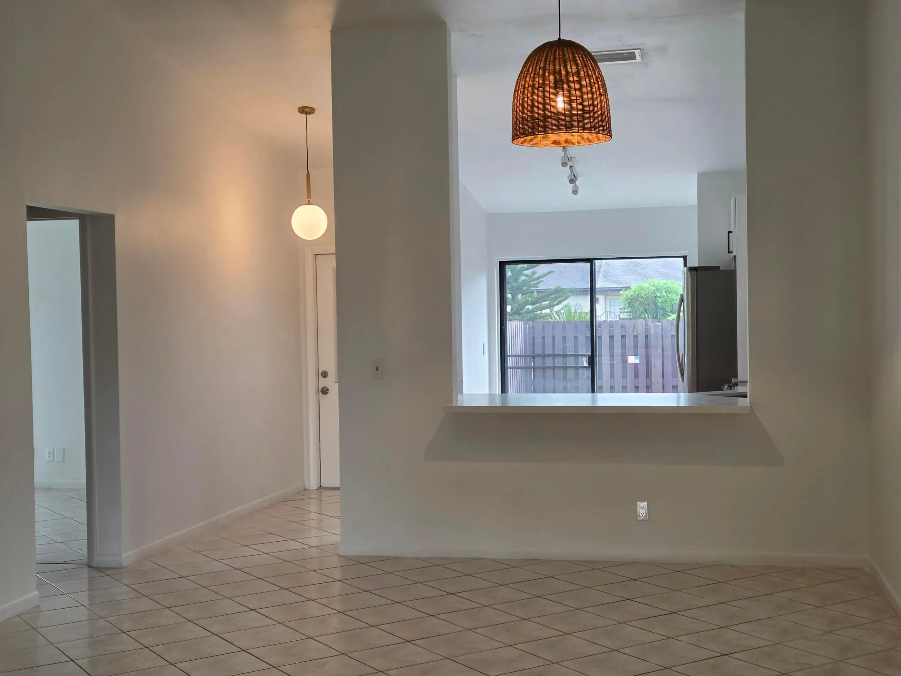 Kitchen Island and Dinning area