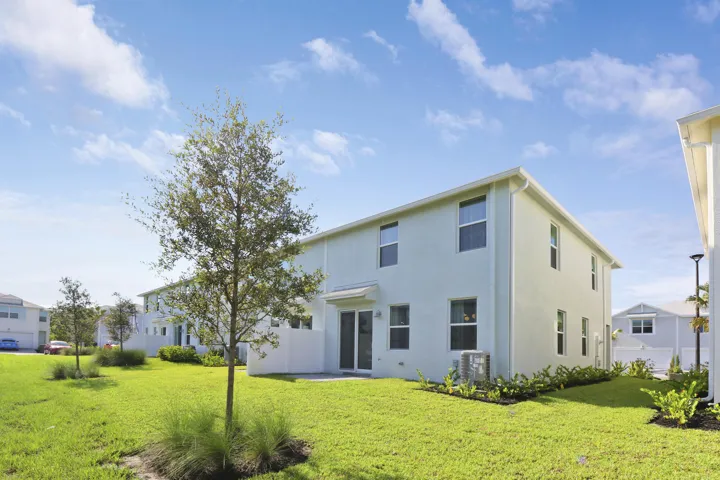 Exterior view of the townhome