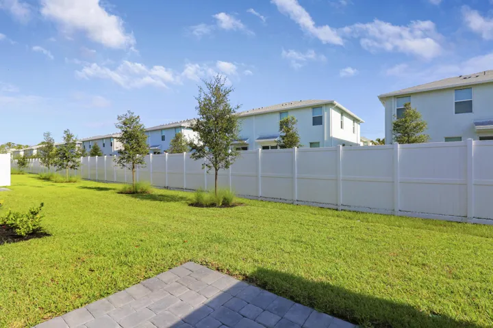 Gated community walking path