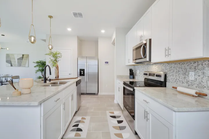 Kitchen with stainless appliances