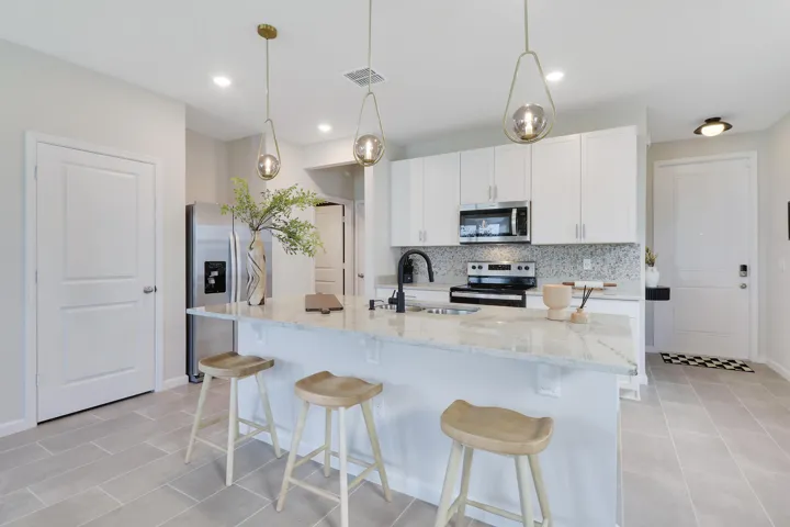 Kitchen island with bar seating