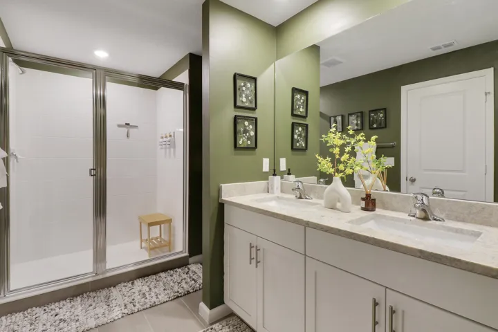 Primary bathroom with vanity