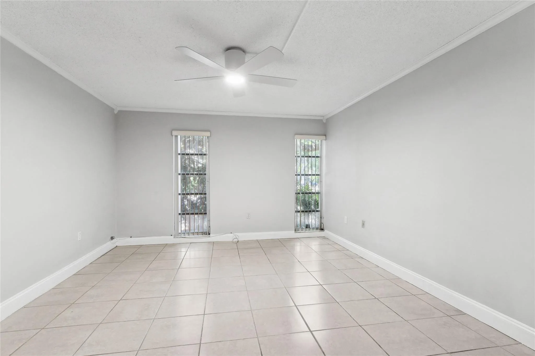 Door closes off to large bedroom suite