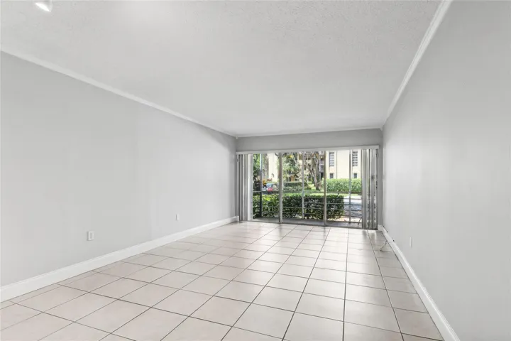 Spacious light and bright living area All tiled