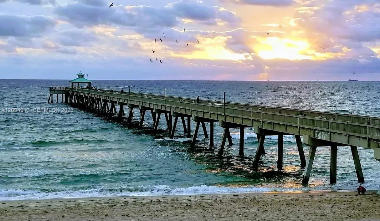 Steps to fishing pier