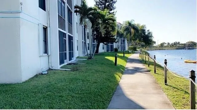 walking path around the lake