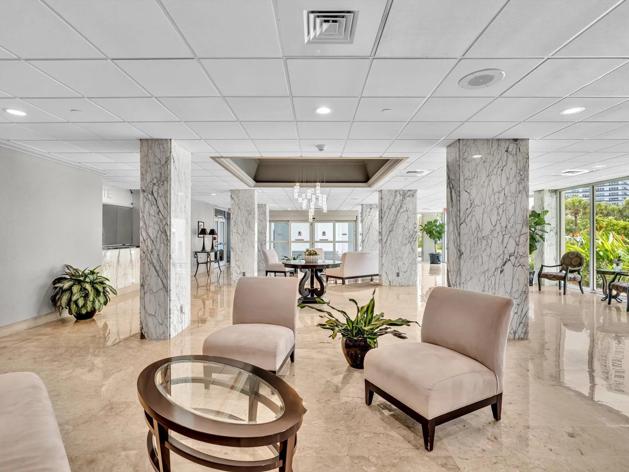 Marble lobby