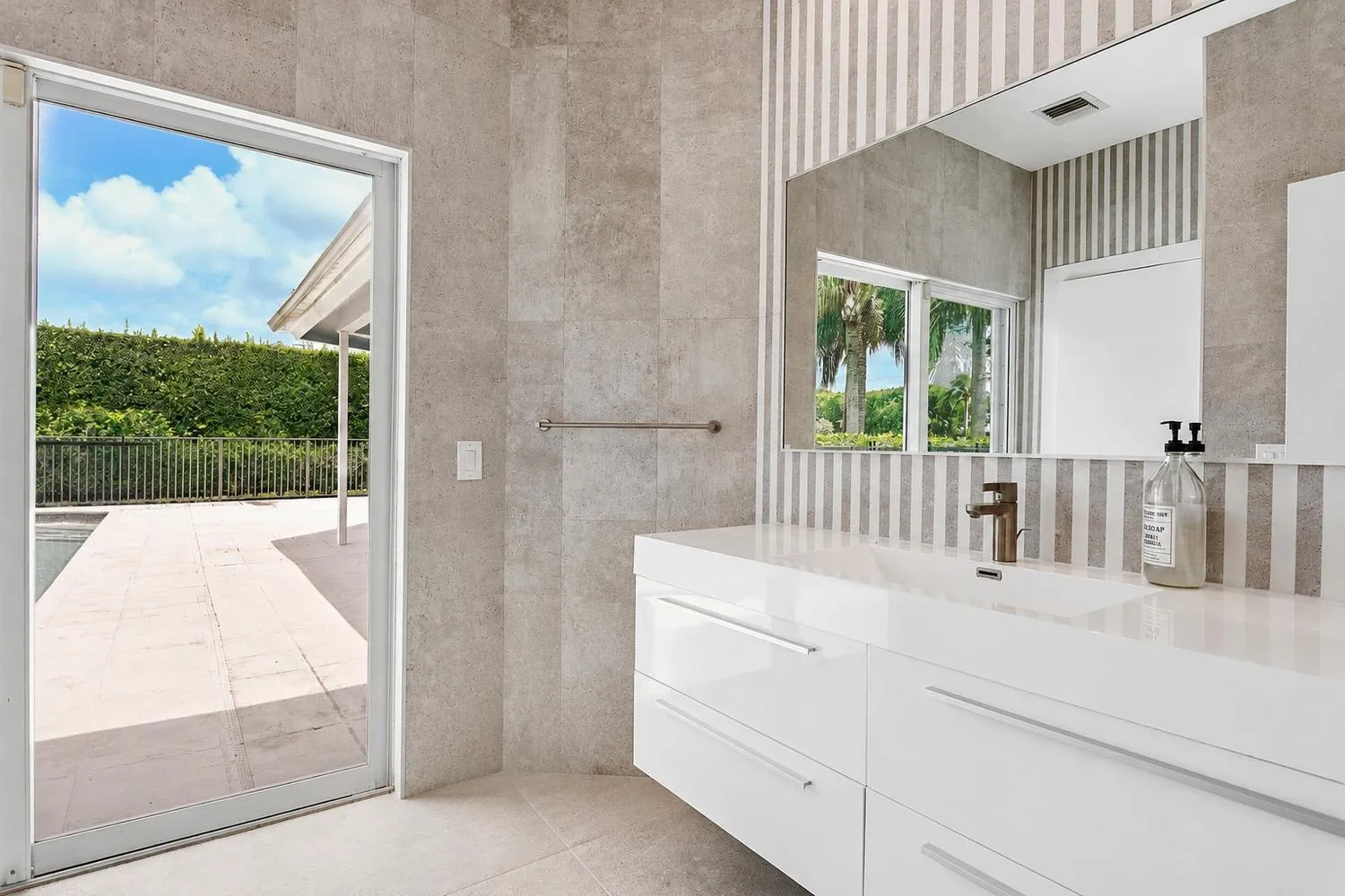 his bathroom