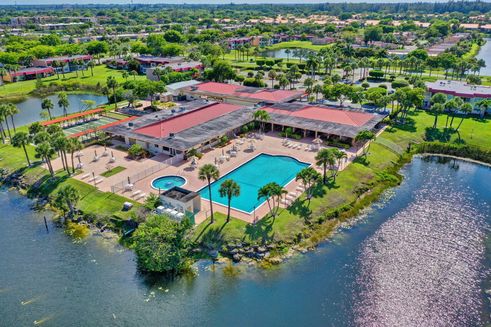 Golden Lakes A Clubhouse aerial view 2