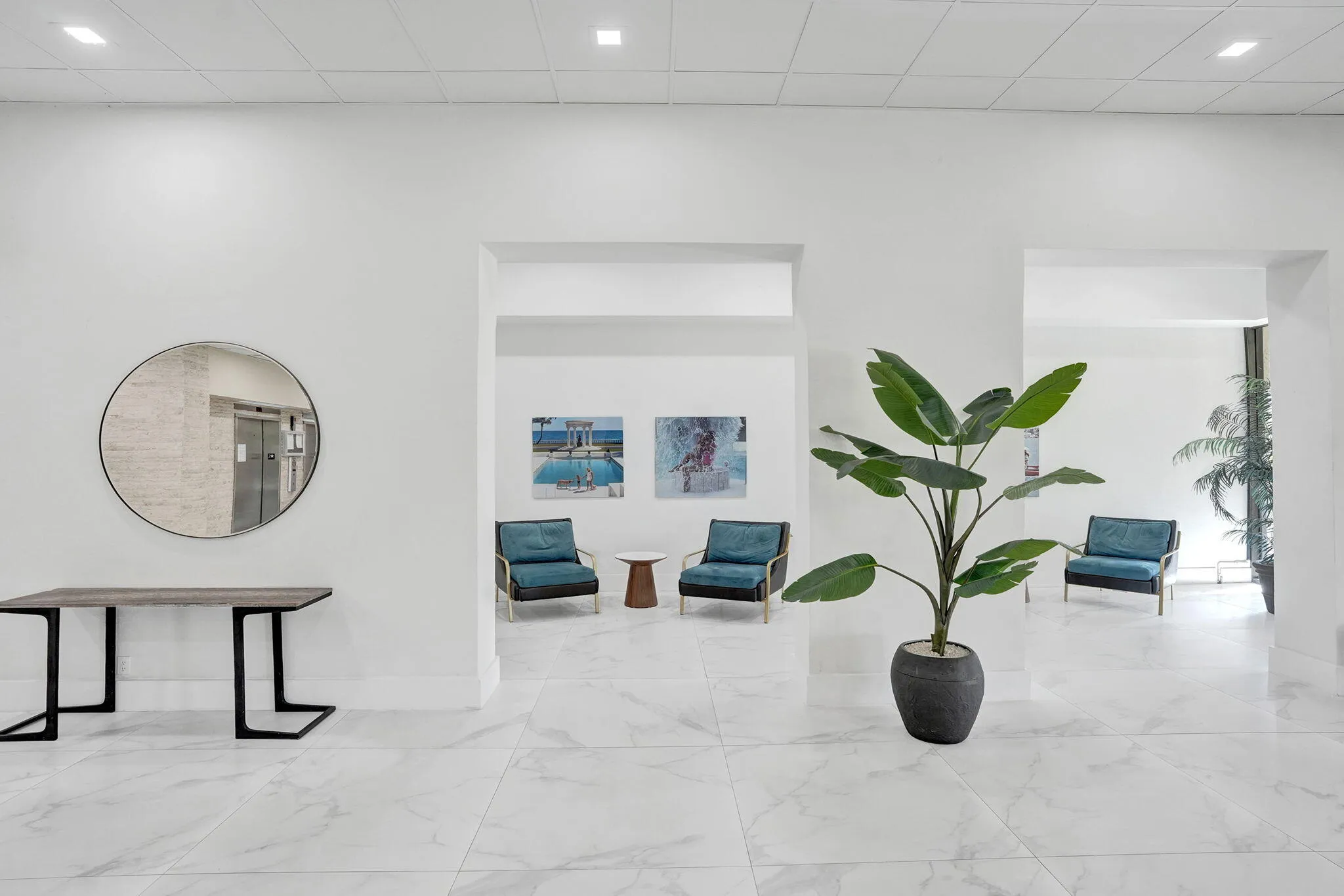 Bright renovated lobby hall