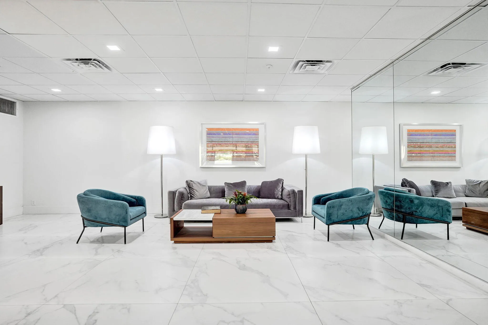 Resident lounge seating area
