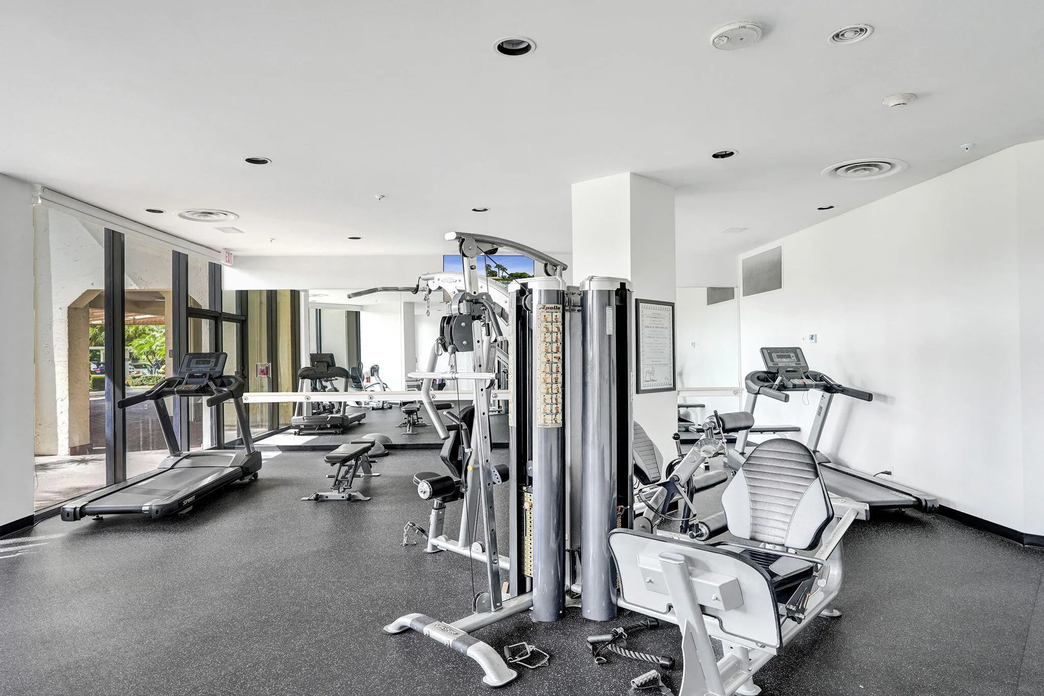 Well-equipped community fitness center