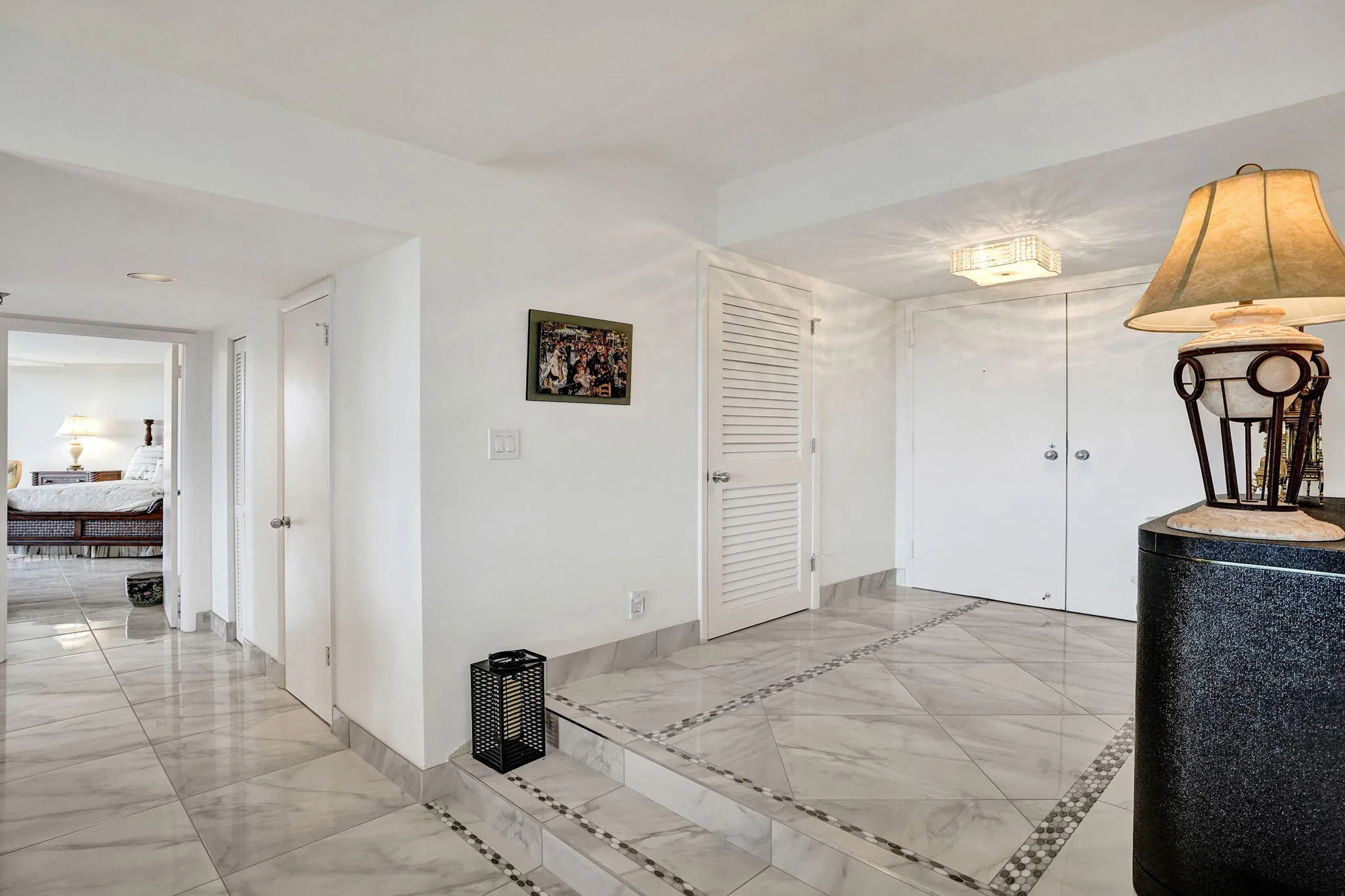 Entry hall and interior foyer