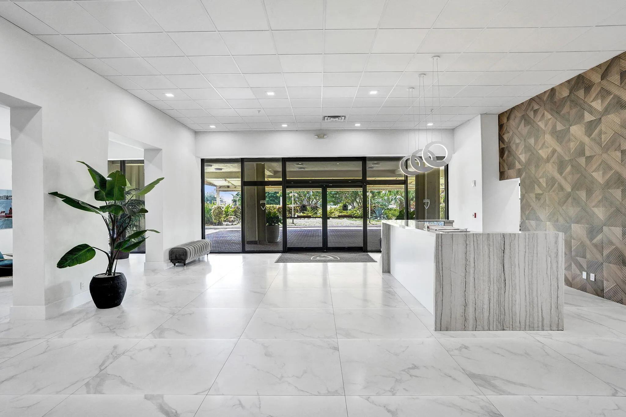 Renovated lobby and reception area