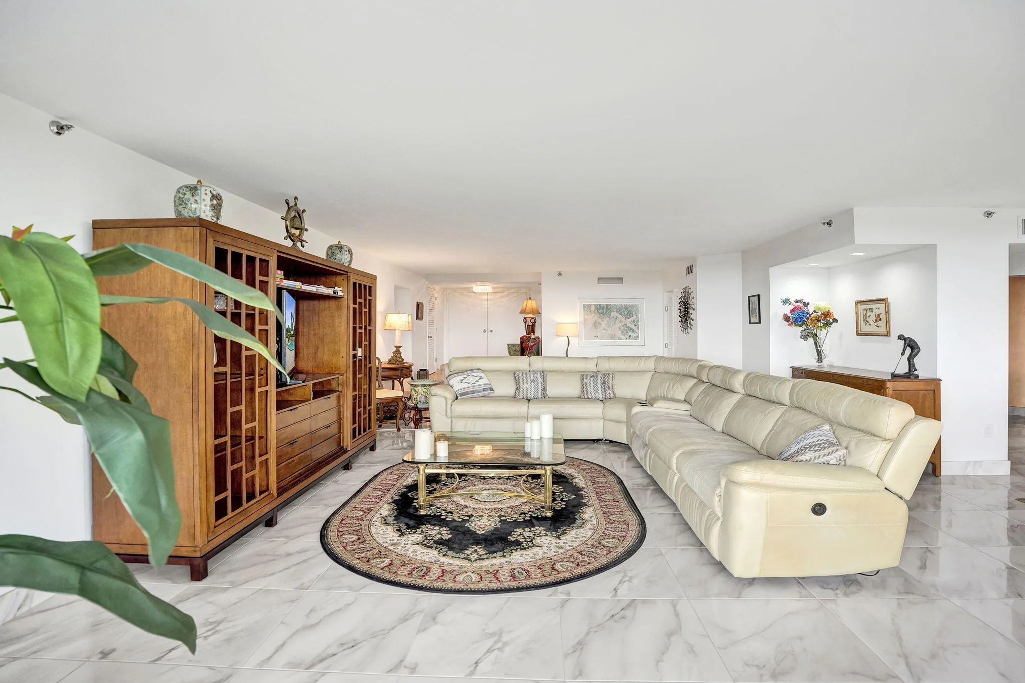 Living room from the dining area