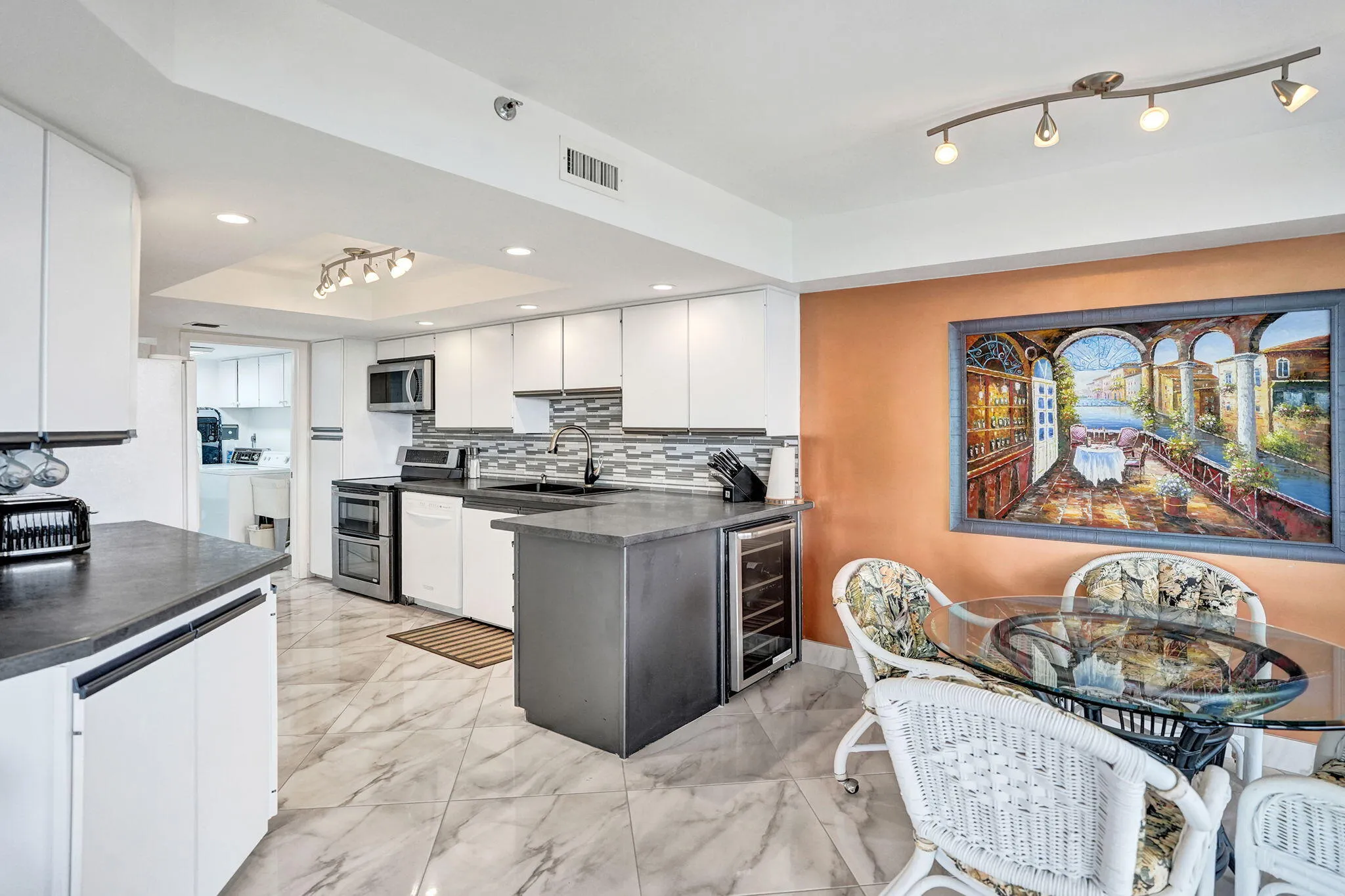 Kitchen with breakfast area