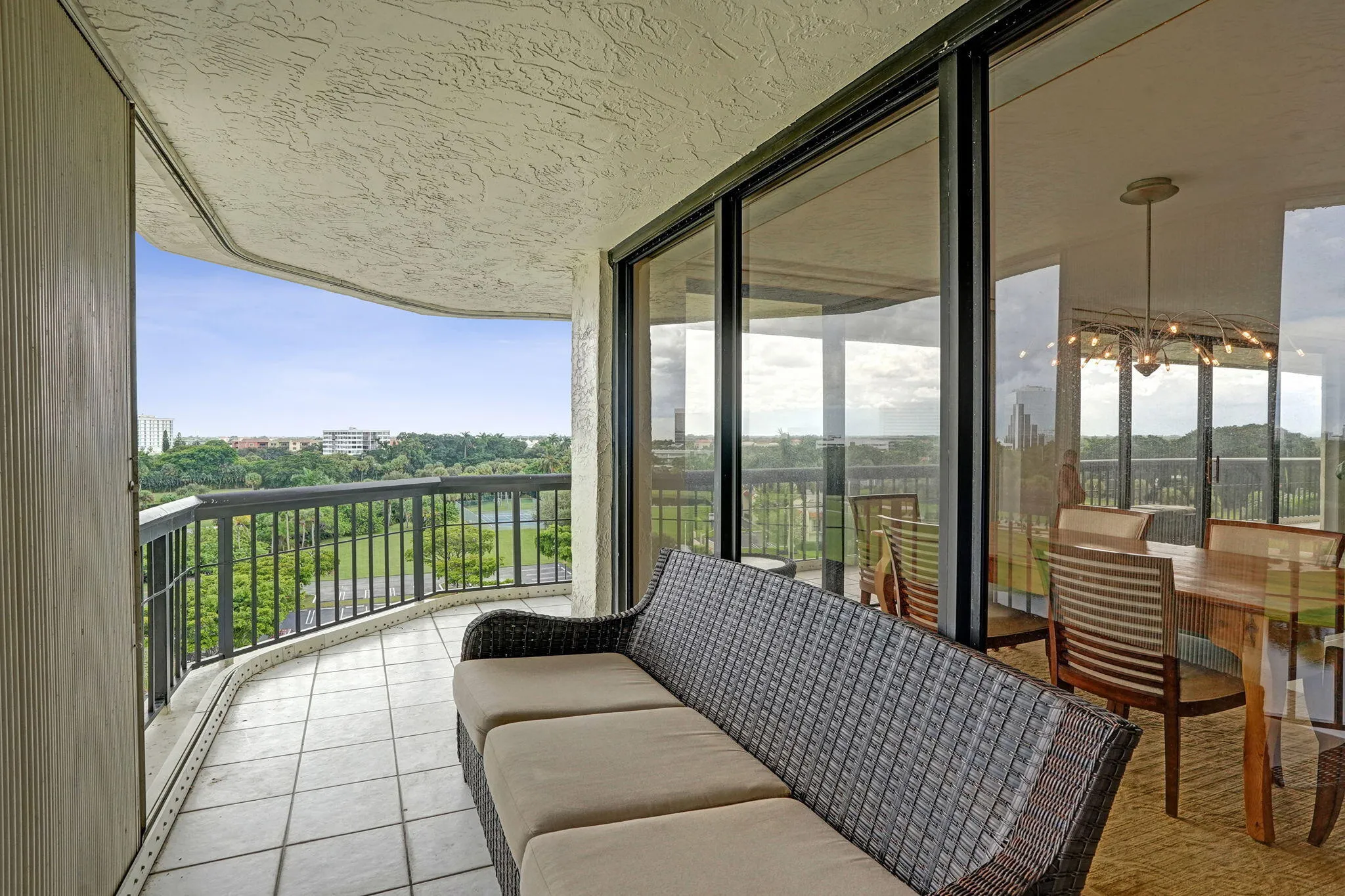 Wraparound balcony off the living areas