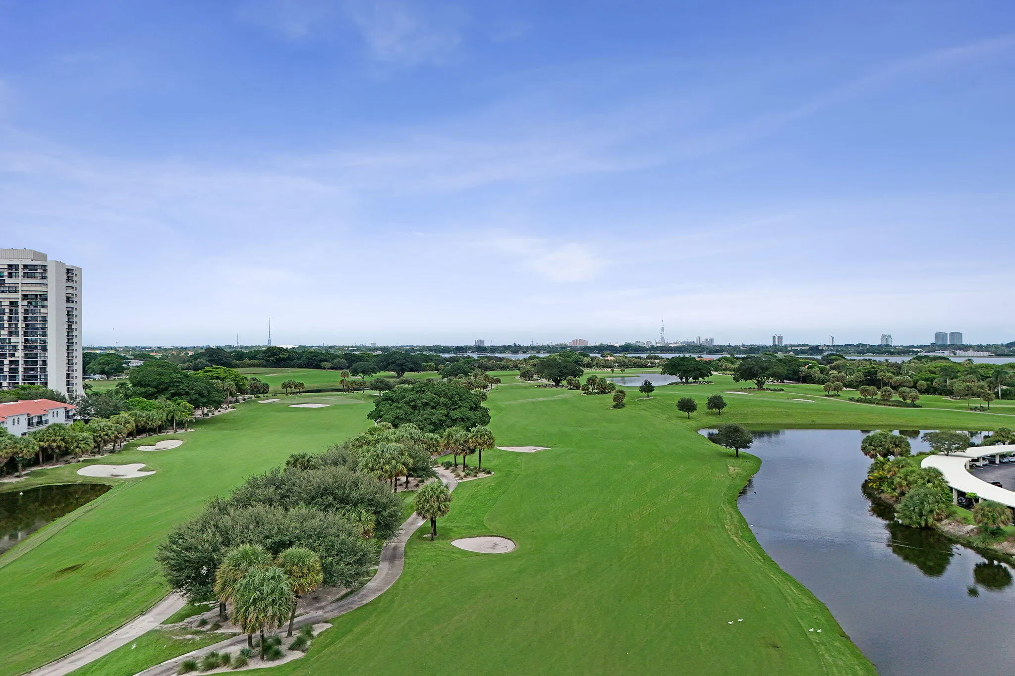 Fairway and lake views from the residence