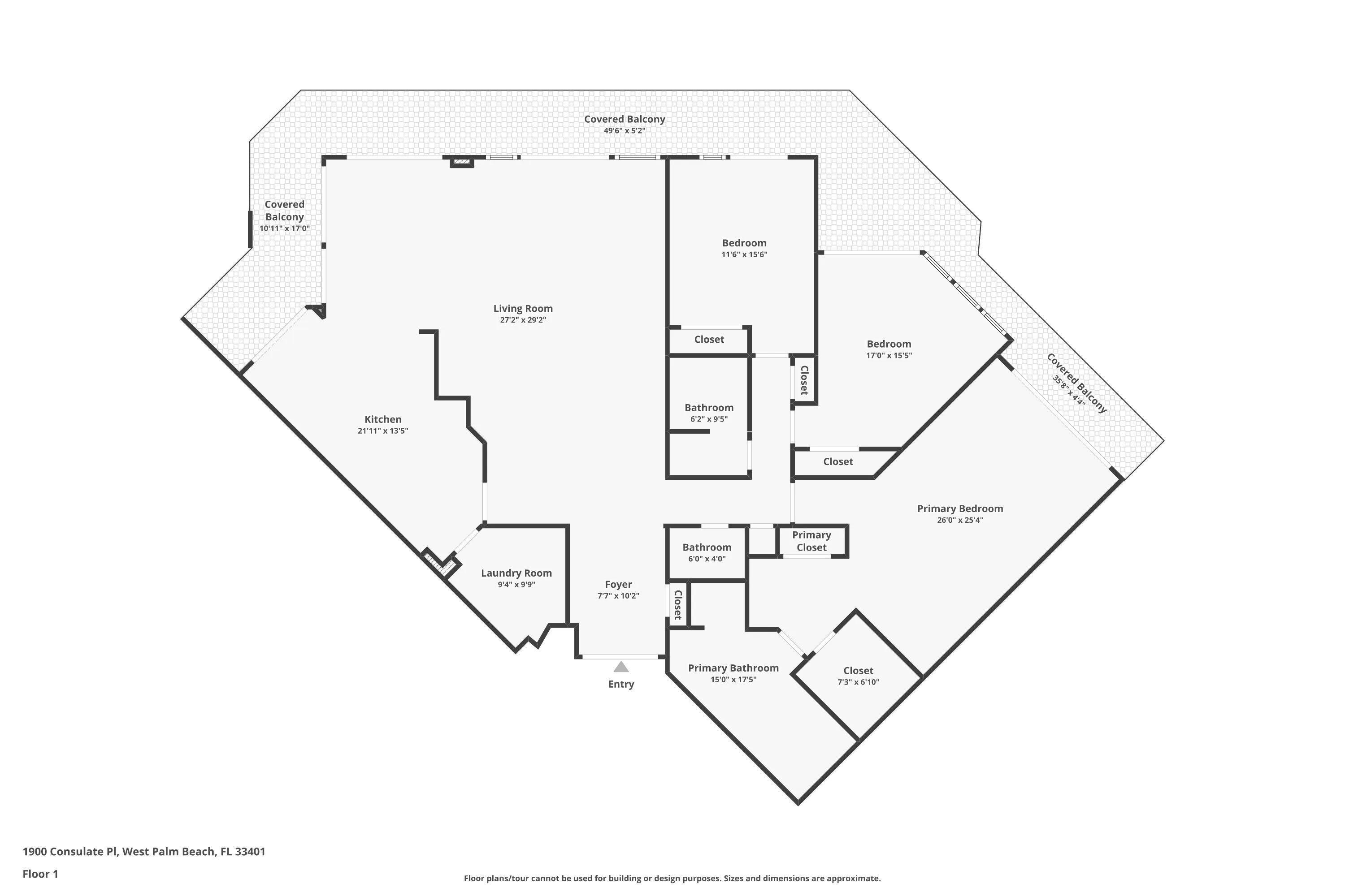 Floor plan for Residence 604