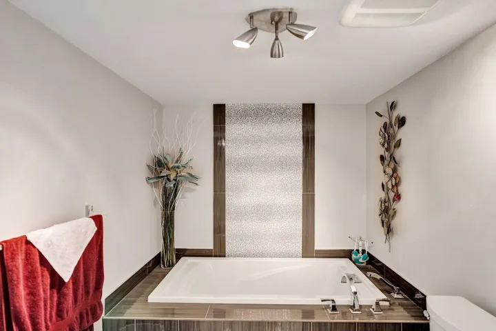 Primary bath soaking tub