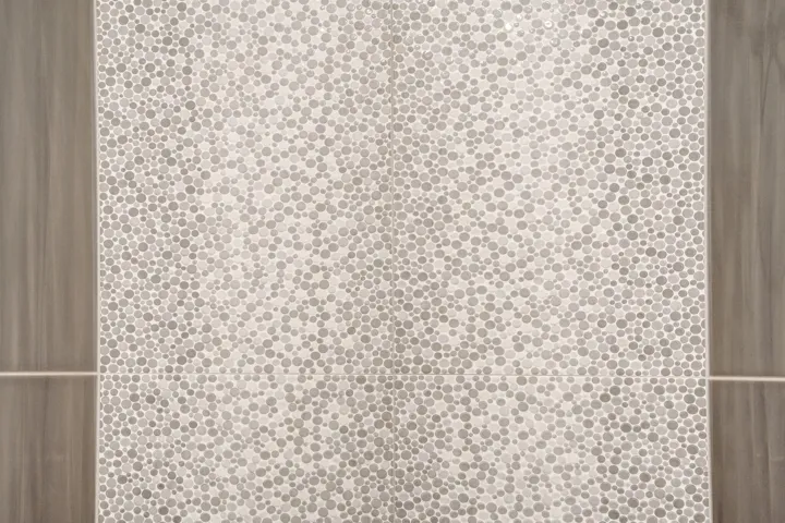 Decorative shower-tile detail