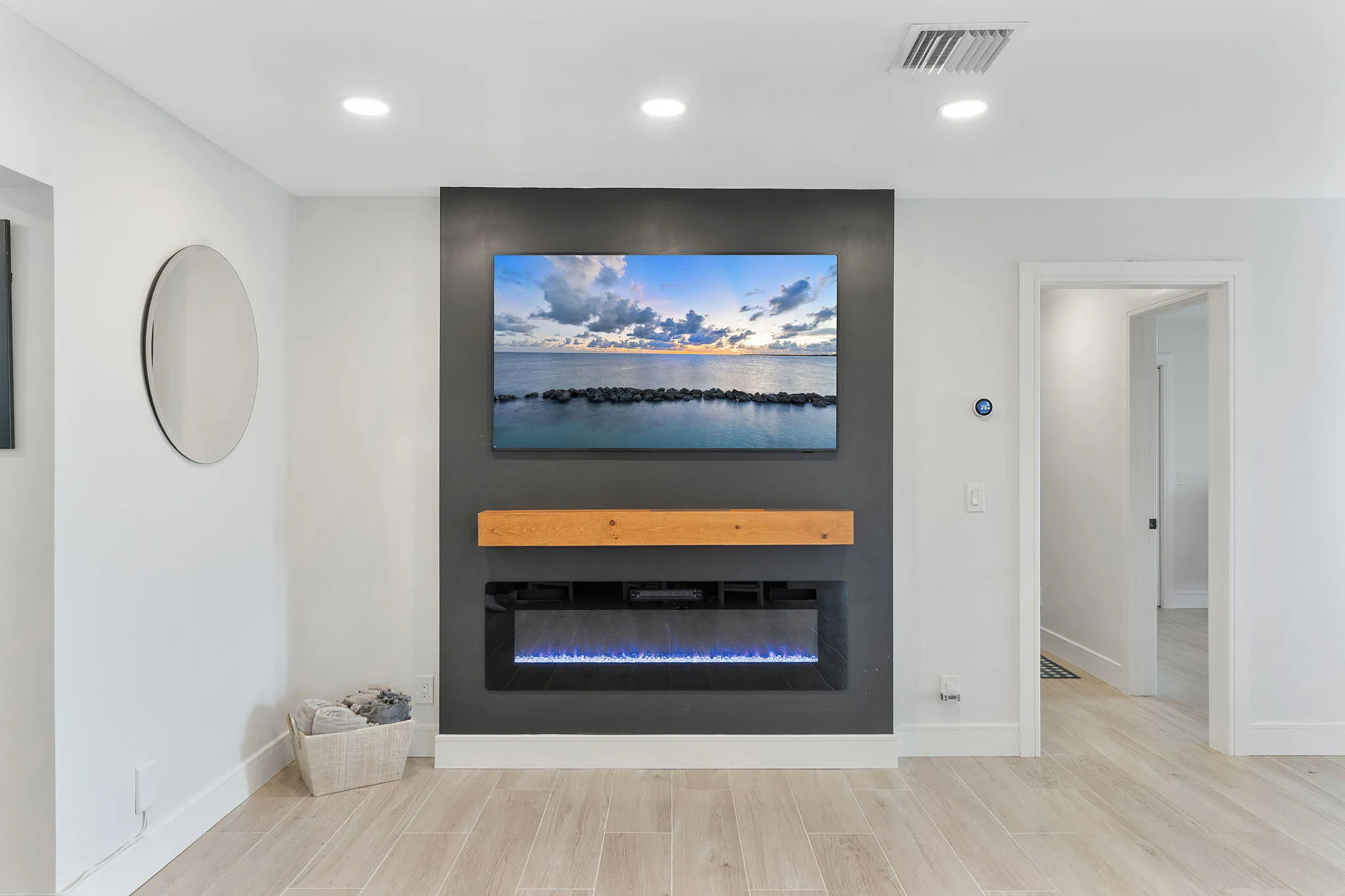 Built-In LED Fireplace