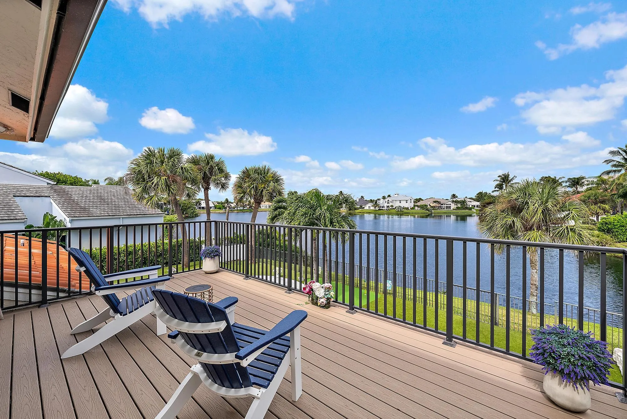 Private Balcony off Owner's suite with panoramic lake views.