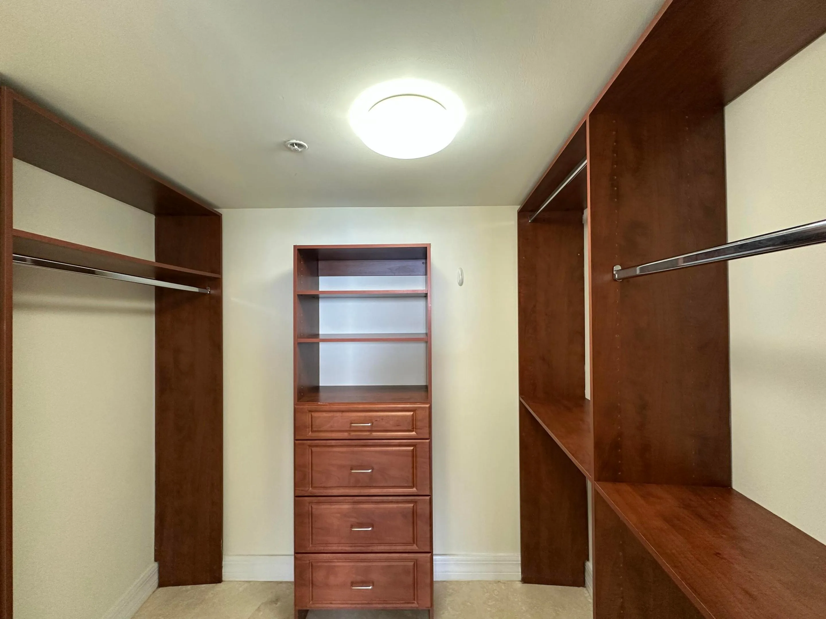 Primary Closet with Organization